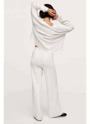 Pantalon droit beige MANGO femme