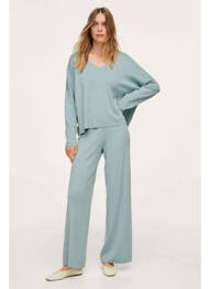 Pantalon flare vert MANGO femme