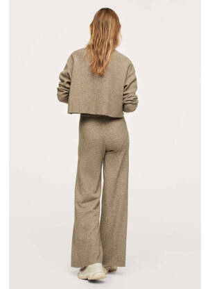 Pantalon flare marron MANGO femme