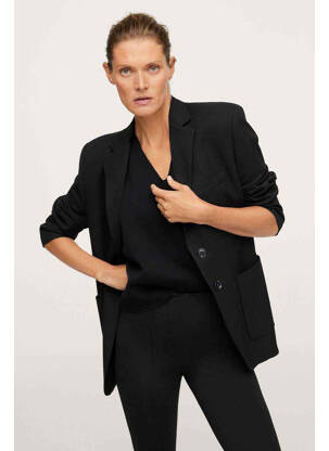 Pantalon slim noir MANGO femme