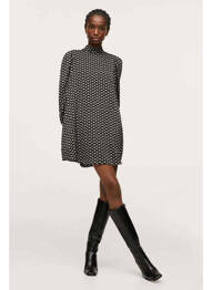 Robe courte noir MANGO femme