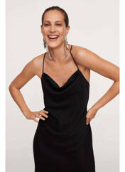 Robe longue noir MANGO pour femme seconde vue