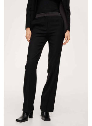 Pantalon droit noir MANGO femme