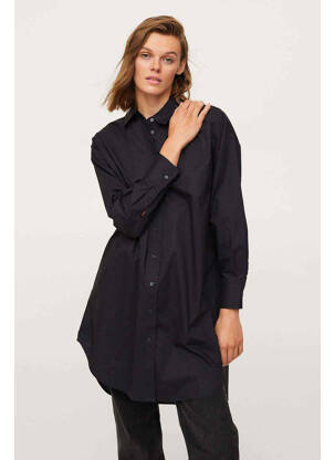 Chemisier noir MANGO pour femme
