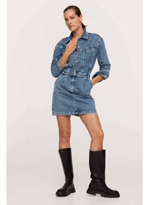 Robe courte bleu MANGO femme