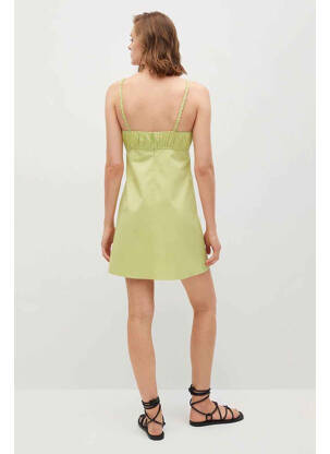 Robe courte vert MANGO femme