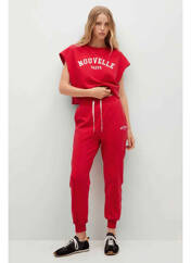 Jogging rouge MANGO pour femme seconde vue