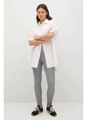 Legging beige MANGO femme