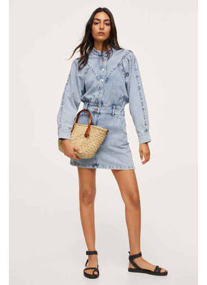 Robe courte bleu MANGO femme