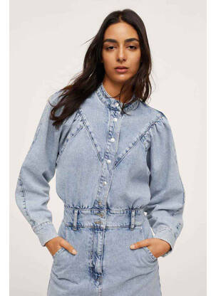 Robe courte bleu MANGO femme