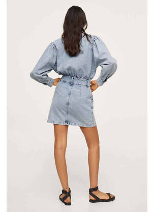 Robe courte bleu MANGO femme