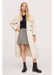 Jupe courte beige MANGO femme