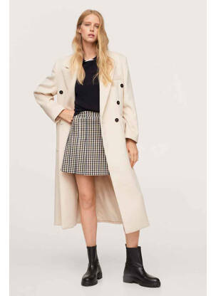 Jupe courte beige MANGO femme