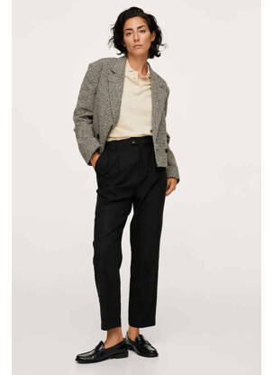 Pantalon chino noir MANGO femme