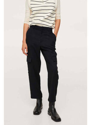 Pantalon cargo noir MANGO femme