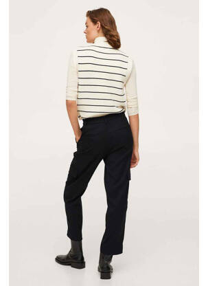 Pantalon cargo noir MANGO femme