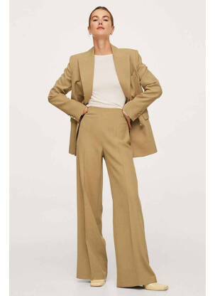 Pantalon flare marron MANGO femme