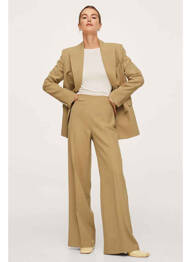 Pantalon flare marron MANGO femme