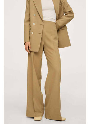 Pantalon flare marron MANGO femme