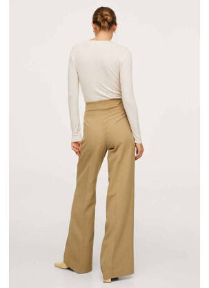 Pantalon flare marron MANGO femme