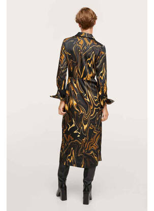 Robe mi-longue noir MANGO femme
