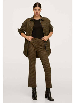 Pantalon flare marron MANGO femme