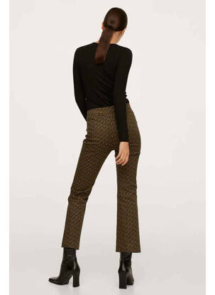 Pantalon flare marron MANGO femme
