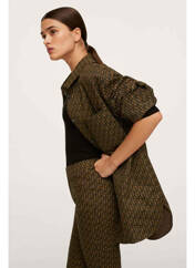 Pantalon flare marron MANGO pour femme seconde vue