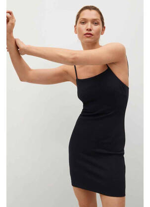 Robe courte noir MANGO femme