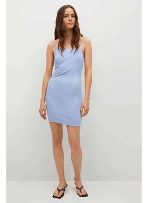 Robe courte bleu MANGO femme