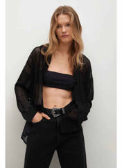 Gilet manches longues noir MANGO pour femme seconde vue
