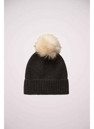 Bonnet gris PIECES femme