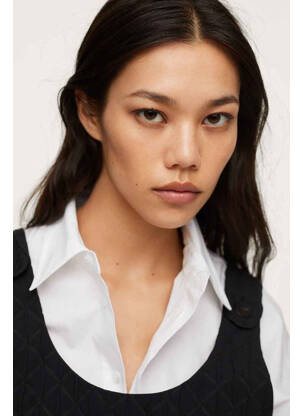 Débardeur noir MANGO femme