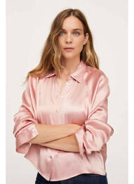 Chemisier rose MANGO femme