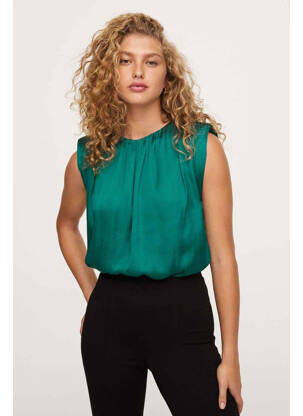 Chemisier vert MANGO femme