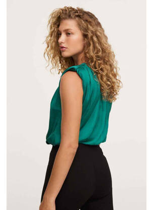 Chemisier vert MANGO femme