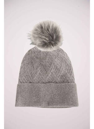 Bonnet gris PIECES femme