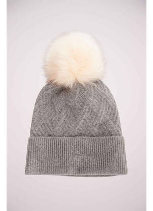 Bonnet gris PIECES femme
