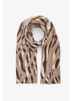 Foulard marron PIECES pour femme