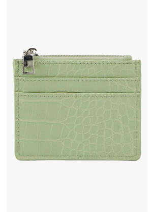 Porte-monnaie vert PIECES femme