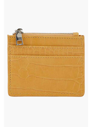 Porte-monnaie jaune PIECES femme