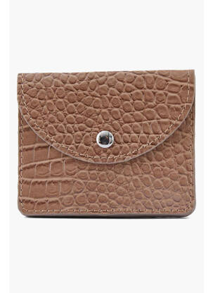 Porte-monnaie marron PIECES femme