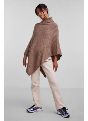Poncho beige PIECES femme