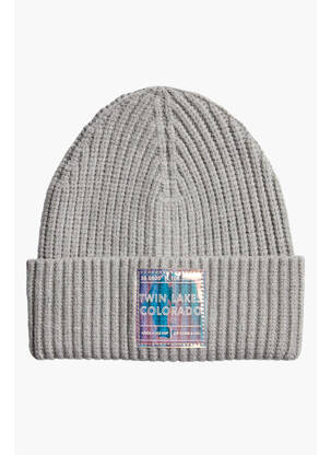 Bonnet gris PIECES femme