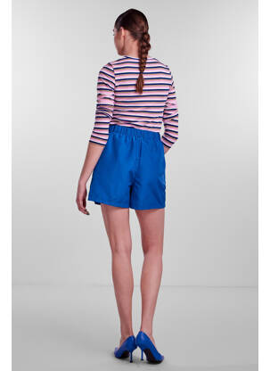 Short bleu PIECES femme
