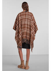 Poncho marron PIECES pour femme seconde vue