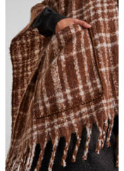 Poncho marron PIECES pour femme seconde vue