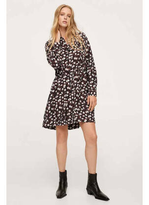 Robe courte noir MANGO femme