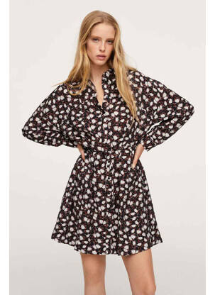 Robe courte noir MANGO femme
