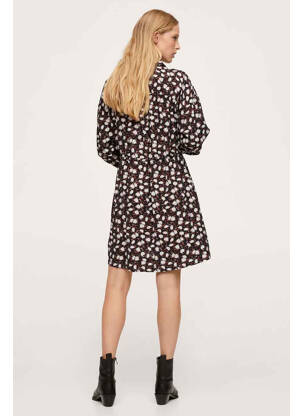 Robe courte noir MANGO femme